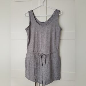 NWT Gray Sleeveless Athletic Romper
